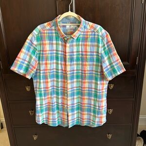 Southern tide shortsleeved plaid shirt